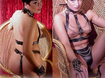 Firm Leather Top & Pants set